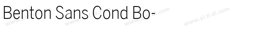 Benton Sans Cond Bo字体转换 Benton Sans Cond Bo字体转换